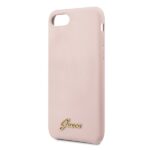 Guess GUHCI8LSLMGLP iPhone 7/8/SE 2020/ SE 2022 light pink hard case Silicone Vintage Go - imagine 3