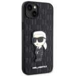 Karl Lagerfeld KLHCP14MSAKHPKK iPhone 14 Plus / 15 Plus 6.7" black Saffiano Monogram Ikonik - imagine 4