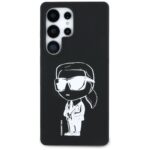 Karl Lagerfeld Silicone Graffiti Ikonik Printed Logo MagSafe Case for Samsung Galaxy S25 Ultra Black - imagine 3