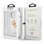 Guess GUHCP13LLS4GGWH iPhone 13 Pro / 13 6,1" white hard case Silicone 4G Logo - imagine 8
