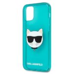 Karl Lagerfeld KLHCP12LCHTRB iPhone 12 Pro Max 6,7" blue hardcase Glitter Choupette Fluo - imagine 6