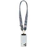 Universal lanyard Guess CBDY 4G Tether Patch Strass Metal Logo blue - imagine 4