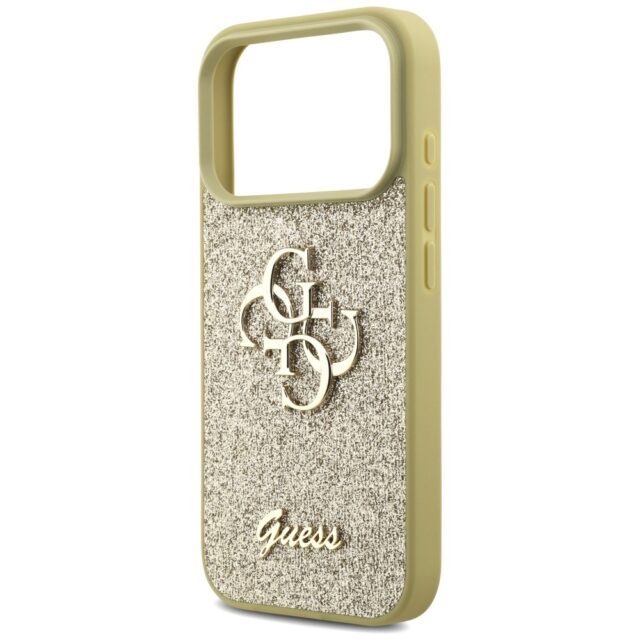 Guess Fixed Glitter Big 4G case for iPhone 17 Pro gold - imagine 6