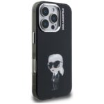 Case Karl Lagerfeld IML Aquarelle Karl   & Logo MagSafe for iPhone 16 Pro Max black - imagine 4