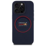 Red Bull RBHMP15X24SIILVR iPhone 15 Pro Max 6.7" hardcase navy Silicone Red Ring MagSafe - imagine 3
