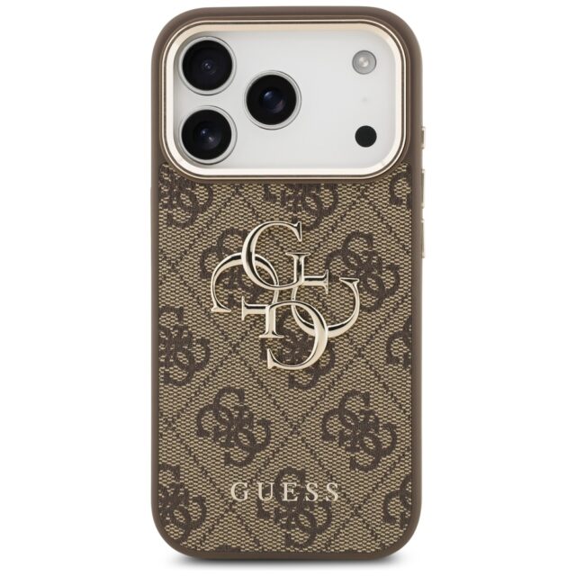 Case Guess 4G Big 4G Classic Logo for iPhone 17 Pro Max brown gold - imagine 3