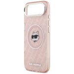 Case Karl Lagerfeld IML Choupette Head   Logo MagSafe for iPhone 17 Air pink - imagine 6