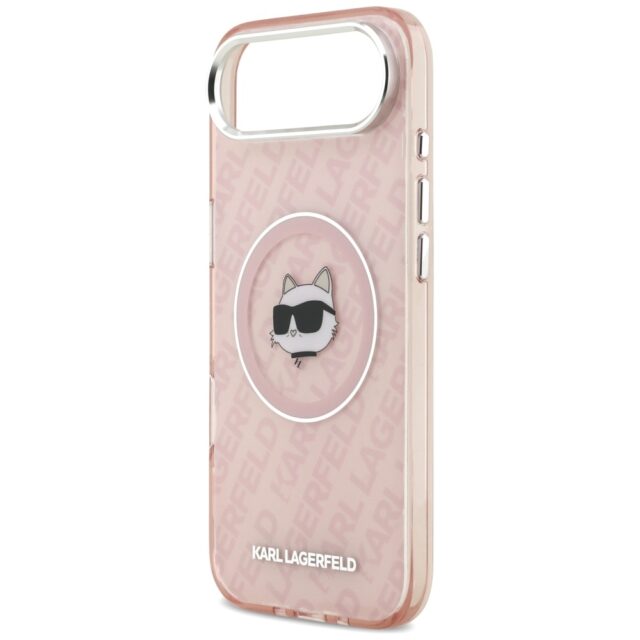 Case Karl Lagerfeld IML Choupette Head   Logo MagSafe for iPhone 17 Air pink - imagine 6