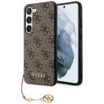 Guess GUHCS23SGF4GBR S23 S911 brown hardcase 4G Charms Collection