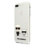 Karl Lagerfeld KLHCI8LCKTR iPhone 7/8 Plus hardcase Transparent Karl & Choupette - imagine 2