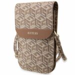 Guess Handbag GUWBHGCFSEW brown GCube Stripe