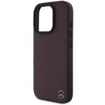 Mercedes MEHMP16L23RBGVR iPhone 16 Pro 6.3" red hardcase MB Wood Imitation Leather MagSafe - imagine 6