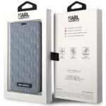 Karl Lagerfeld KLBKP14LSAKLHPG iPhone 14Pro 6.1" bookcase silver Saffiano Monogram - imagine 7