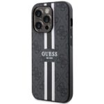 Guess GUHMP14XP4RPSK iPhone 14 Pro Max 6.7" black hardcase 4G Printed Stripes MagSafe - imagine 2
