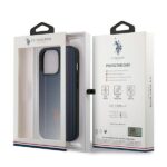 US Polo USHCP14LPFAV iPhone 14 Pro 6,1" navy blue Leather Stitch - imagine 8
