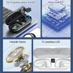 AWEI Air Conduction HeadphonesT69 + Docking Station Black Air Conduction - imagine 2