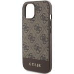 Guess GUHCP15SG4GLBR iPhone 15 / 14 / 13 6.1" brown hardcase 4G Stripe Collection - imagine 6