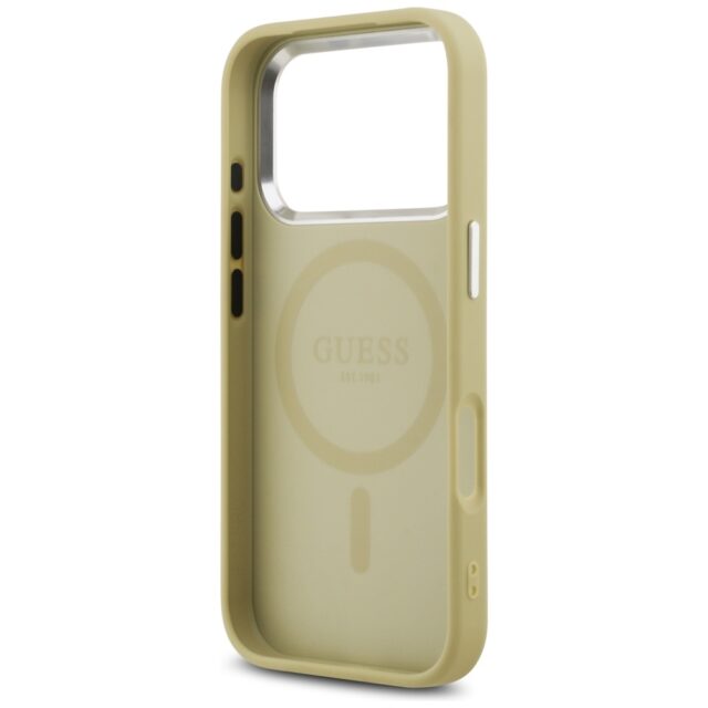 Guess Glitter Triangle Logo MagSafe case for iPhone 17 Pro gold - imagine 7