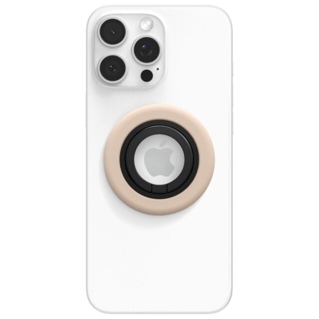 Magnetic holder Spigen Nano Pop MagSafe beige - imagine 3