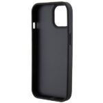 Guess GUHCP15SP4EPMK iPhone 15 / 14 / 13 6.1" black hardcase Leather 4G Stamped - imagine 7