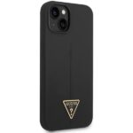 Guess GUHCP14SSLTGK iPhone 14 / 15 / 13 6.1" black hardcase Silicone Triangle - imagine 4