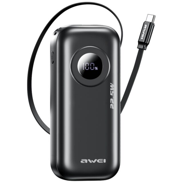 AWEI PowerBank PA-9 10000mAh 22.5W      black - imagine 2