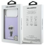 Karl Lagerfeld IML Aquarelle Karl & Choupette & Logo MagSafe Case for iPhone 17 Pro Max Purple - imagine 8