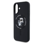 Karl Lagerfeld KLHMP16SSCMKCRHK iPhone 16 6.1" black hardcase Silicone Karl&Choupette Heads Ri - imagine 3
