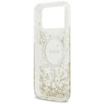 Guess Resin Bottom Glitter MagSafe case for iPhone 17 Pro Max gold - imagine 7