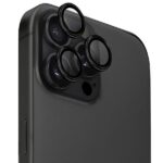 UNIQ Optix Aluminium Camera Lens Protector iPhone 16 Pro 6.3" /16 Pro Max 6.9" midnight black szkło