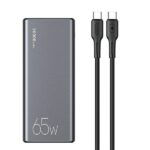 USAMS Powerbank PB59 30000mAh 65W 2xQC3.0 + PD Fast Charge black CMXLOGTC01 (US-CD165) + U cable