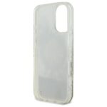 Guess GUHMP16SLFMWTE iPhone 16 6.1" beige hardcase Liquid Glitter Flower MagSafe - imagine 7