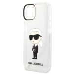 Karl Lagerfeld KLHCP14MHNIKTCT iPhone 14Plus / 15 Plus 6,7" transparent hardcase Ikonik Karl Lagerfe - imagine 6