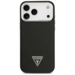Guess Grained Triangle Logo MagSafe case for iPhone 17 Pro Max black - imagine 3