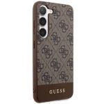 Guess GUHCS23SG4GLBR S23 S911 brown hardcase 4G Stripe Collection - imagine 4