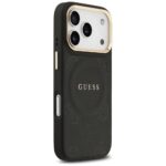 Case Guess Peony Hot Stamp MagSafe for iPhone 17 Pro black - imagine 4