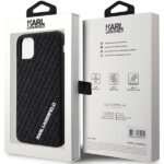 Karl Lagerfeld KLHCN613DMKRLK iPhone 11/ Xr 6.1" black hardcase 3D Rubber Multi Logo - imagine 8
