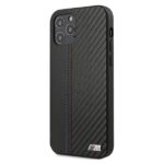BMW BMHCP12MMCARBK case iPhone 12 / 12 Pro 6.1" black hardcase M Collection PU Carbon Stripe - imagine 2