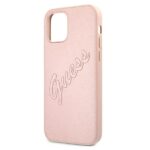 Guess GUHCP12MRSAVSRG iPhone 12/12 Pro 6,1" pink hardcase Saffiano Vintage Script - imagine 6
