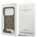 Guess 4G Logo Plate MagSafe Case for iPhone 17 Pro Brown - imagine 8