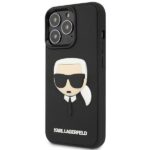 Karl Lagerfeld KLHCP14XKH3DBK iPhone 14 Pro Max 6,7" black hardcase 3D Rubber Karl`s Head - imagine 2