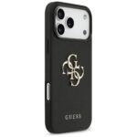 Guess Grained Big 4G & Classic Logo case for iPhone 17 Pro Max black - imagine 4