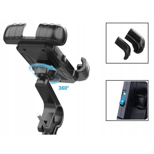 Extralink Anti-Shock Bicycle Mount for Phone on Handlebar - imagine 4