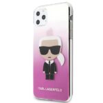 Karl Lagerfeld KLHCN65TRDFKPI iPhone 11 Pro Max pink Gradient Ikonik Karl - imagine 2