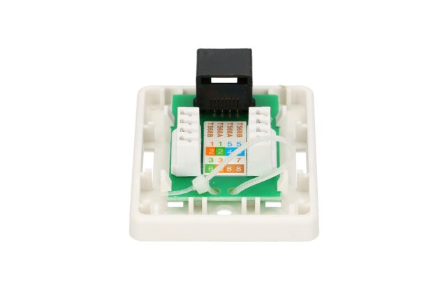 Extralink | Wall mount outlet | 1x RJ45 KAT5E UTP - imagine 4