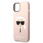 Karl Lagerfeld KLHCP14MSLKHLP iPhone 14 Plus / 15 Plus 6,7" hardcase pink Silicone Karl`s Head - imagine 6