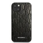 Karl Lagerfeld KLHCP13SMNMP1K iPhone 13 mini 5,4" hardcase black Monogram Plaque - imagine 2