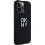 DKNY DKHCP15LSMCBSK iPhone 15 Pro 6.1" black hardcase Liquid Silicone Metal Logo - imagine 4