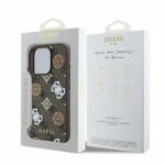 Guess GUHMP16LP4PWPW iPhone 16 Pro 6.3" brown hardcase Peony On 4G Background MagSafe - imagine 5