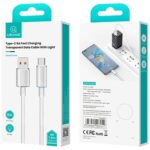 Cable USAMS Cloud Series US-SJ658 6A USB-A to USB-C 1.2m white - imagine 10